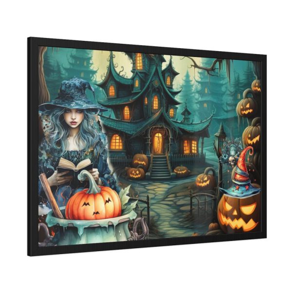 93855-149.jpg Halloween Night Witch Framed Poster