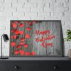 Valentines Day Red Heart Framed Poster