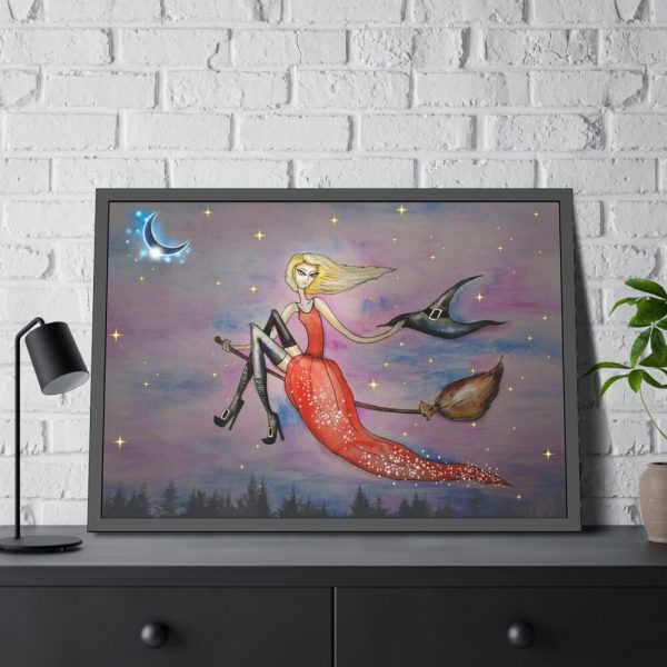93855-155.jpg Witch Halloween Framed Poster