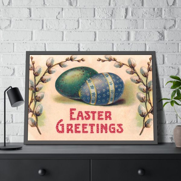 93855-176.jpg Old Colorful Easter Framed Poster