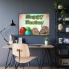 Two Easter Bunny with Eggs Framed Poster