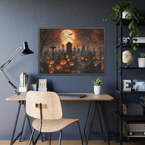 93855-199.jpg Scary Halloween Scene III Framed Poster