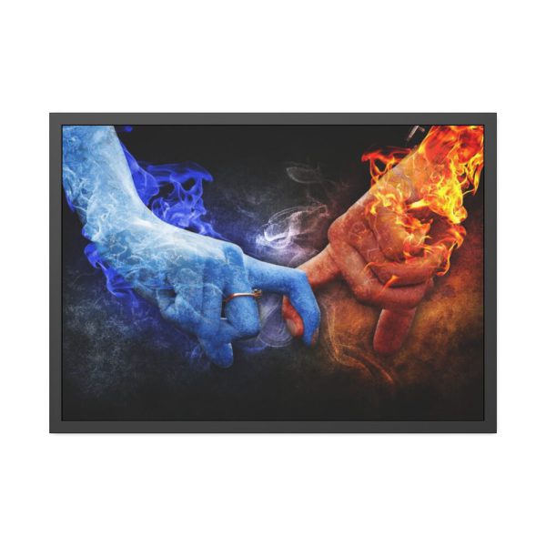 93855-20.jpg Ice Fire Romance Framed Poster