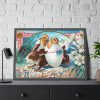 93855-216.jpg Vintage Easter Bunny Chick Framed Poster