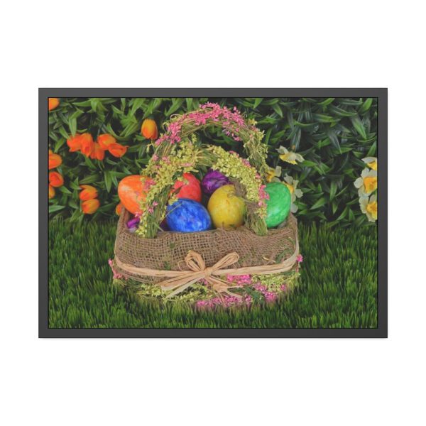 93855-237.jpg Basket Easter Eggs Framed Poster