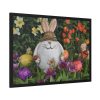 Easter Bunny in Spring Framed Poster