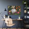Easter Bunny in Spring Framed Poster