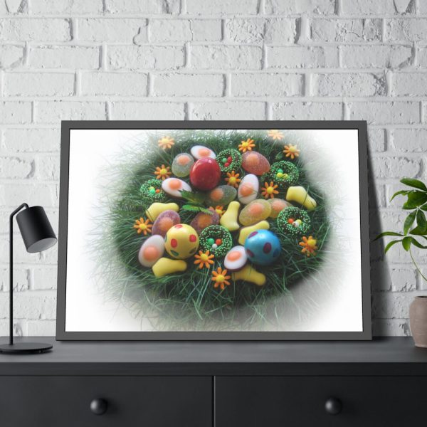 Colorful Eggs Framed Poster
