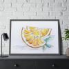 93855-288.jpg Orange, Lemon, Citrus, Lime, Slice Framed Poster