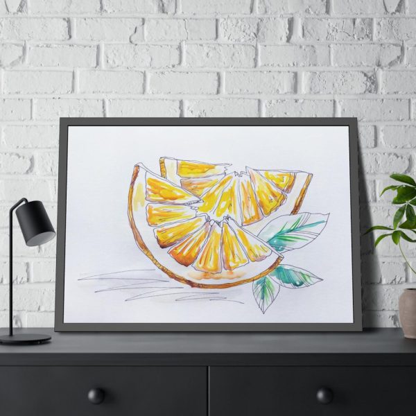93855-288.jpg Orange, Lemon, Citrus, Lime, Slice Framed Poster