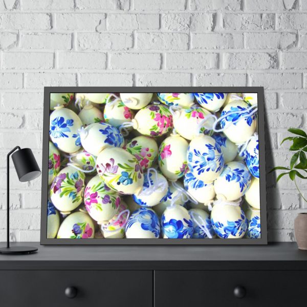 Hand Painted Easter Eggs Framed Poster