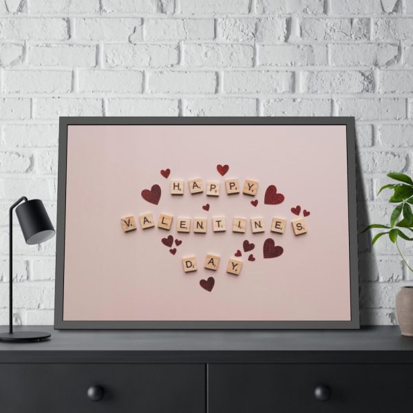 93855-31.jpg Happy Valentines Day Framed Poster