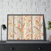 93855-312.jpg Bare Tree And Autumn Fall Leaves Framed Poster