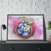 93855-328.jpg Plums, Plate, Fruit, Vitamins Framed Poster