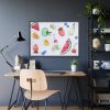 93855-331.jpg Fruit, Summer, Vitamins, Watercolor Framed Poster