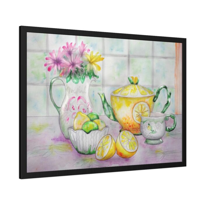 Tea Party Still Life Lemons Framed Poster - Image 6