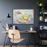 Tea Party Still Life Lemons Framed Poster - Image 7