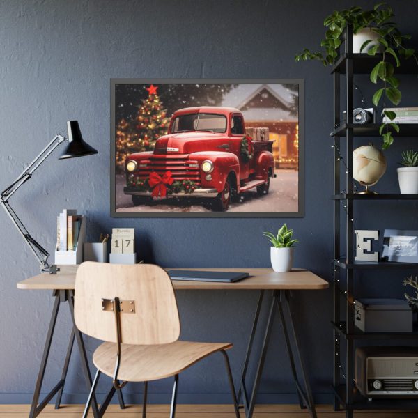 93855-34.jpg Vintage Christmas Pickup Framed Poster