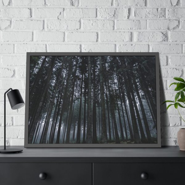 93855-352.jpg Cold Forests Trees Framed Poster