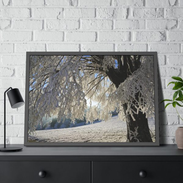 93855-356.jpg Tree Hoarfrost Framed Poster