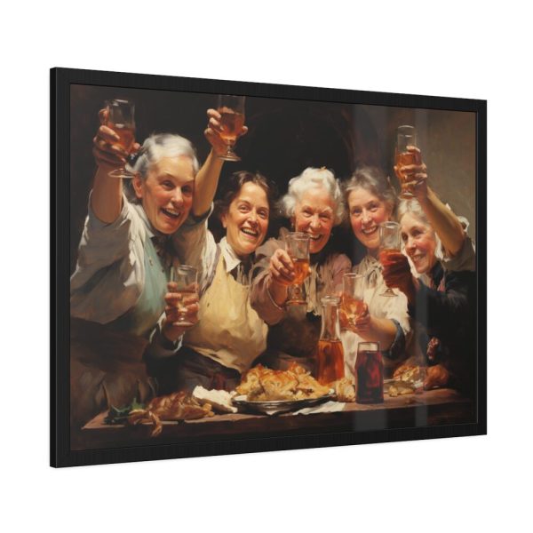93855-366.jpg Cheers At Thanksgiving Framed Poster
