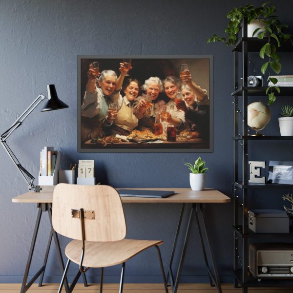 93855-367.jpg Cheers At Thanksgiving Framed Poster