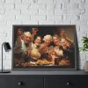 93855-368.jpg Cheers At Thanksgiving Framed Poster