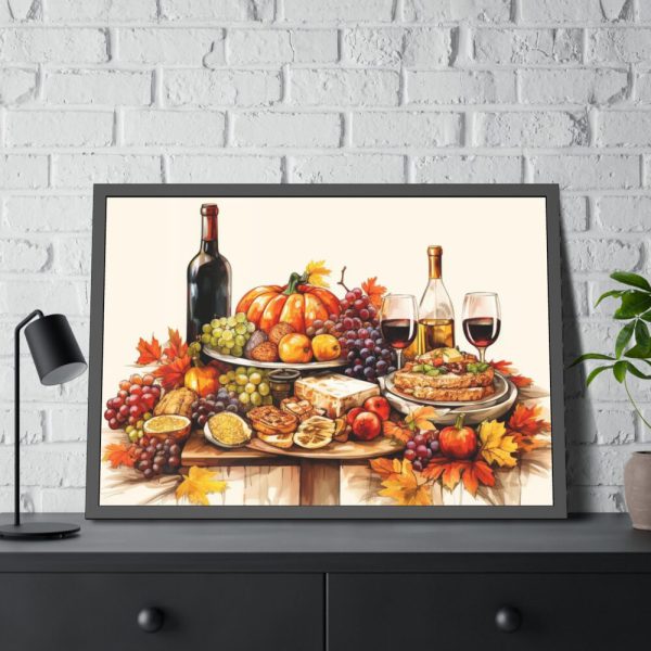 93855-372.jpg Food On a Table Framed Poster