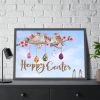 93855-408.jpg Easter Eggs, Rabbit And Birds Framed Poster