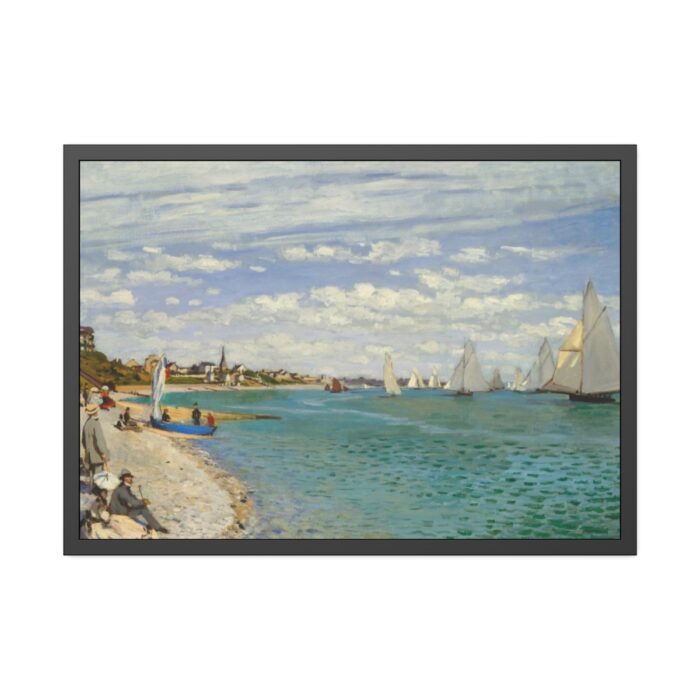 Regatta at Sainte-Adresse by Claude Monet Framed Poster - Image 5