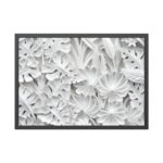 Carved Floral Ornament Texture Framed Poster - Image 5