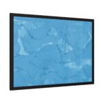 Blue Cream Texture Framed Poster - Image 6