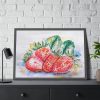 93855-452.jpg Strawberry, Watercolor, Drawing Framed Poster