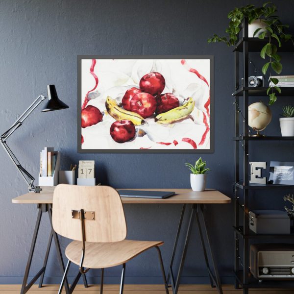 93855-475.jpg Still Life with Apples and Bananas by Charles Demuth Framed Poster