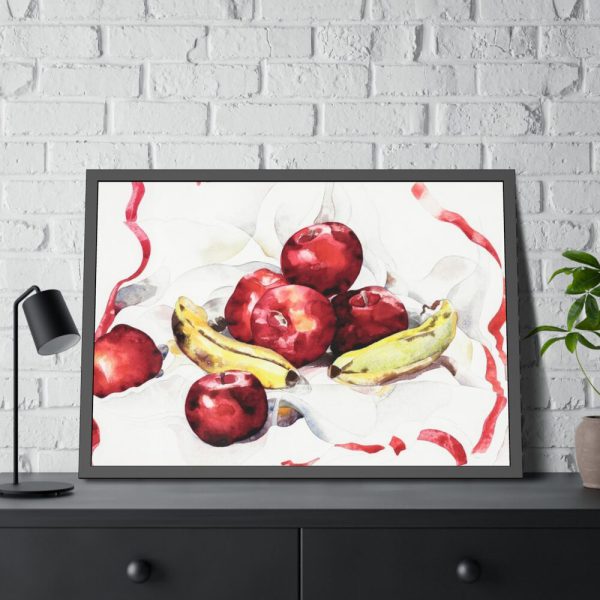 93855-476.jpg Still Life with Apples and Bananas by Charles Demuth Framed Poster