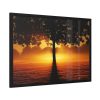 93855-486.jpg Sunrise Tree Silhouette Nature Framed Poster