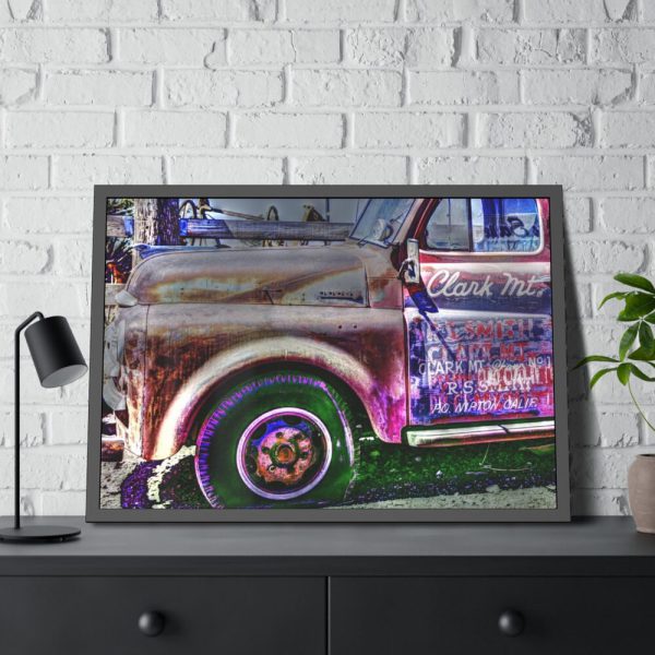 93855-55.jpg Vintage Pick-up Truck Framed Poster