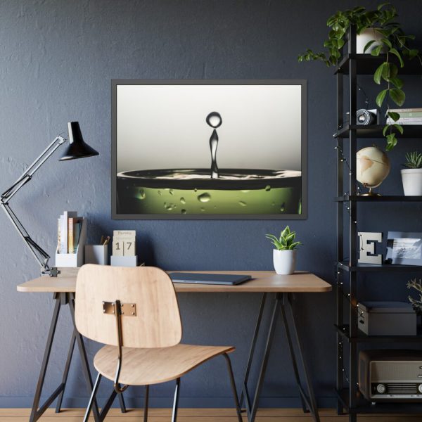 93855-559.jpg Water Droplets Framed Poster