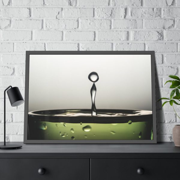 93855-560.jpg Water Droplets Framed Poster