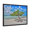 93855-574.jpg Water Texture of Beach Scenery Framed Poster
