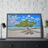 93855-576.jpg Water Texture of Beach Scenery Framed Poster