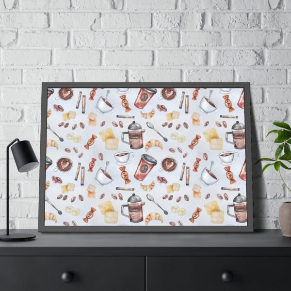 93855-580.jpg Coffee, Coffeemania, Coffee Lover Framed Poster