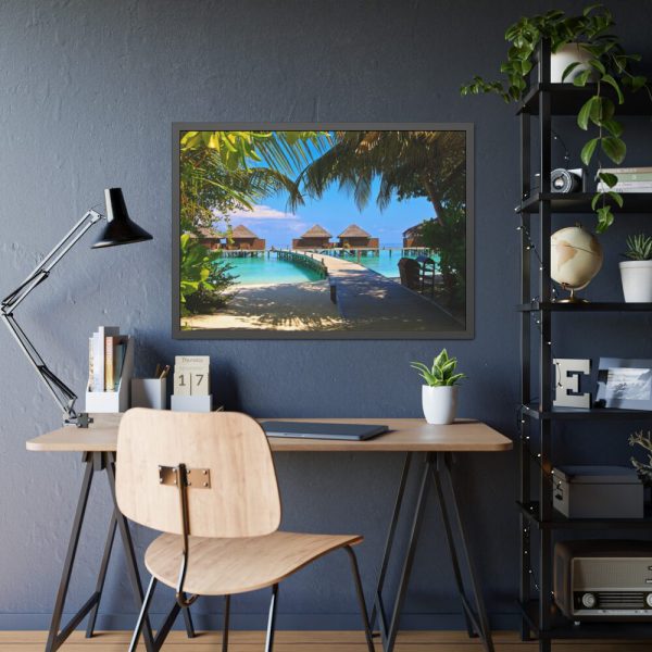 93855-587.jpg Exotic Tropical Island Framed Poster