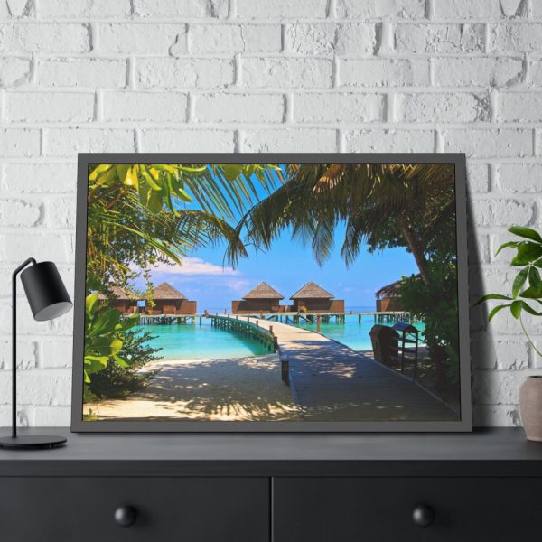 93855-588.jpg Exotic Tropical Island Framed Poster