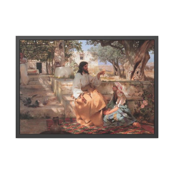 93855-597.jpg Semiradsky Christ Martha Maria Framed Poster