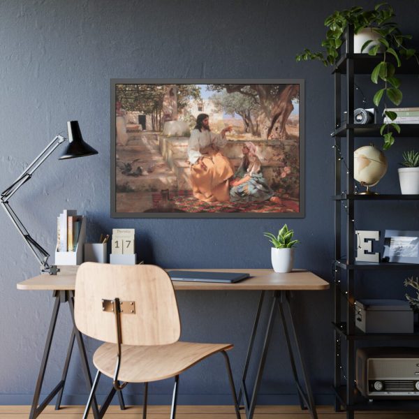 93855-599.jpg Semiradsky Christ Martha Maria Framed Poster