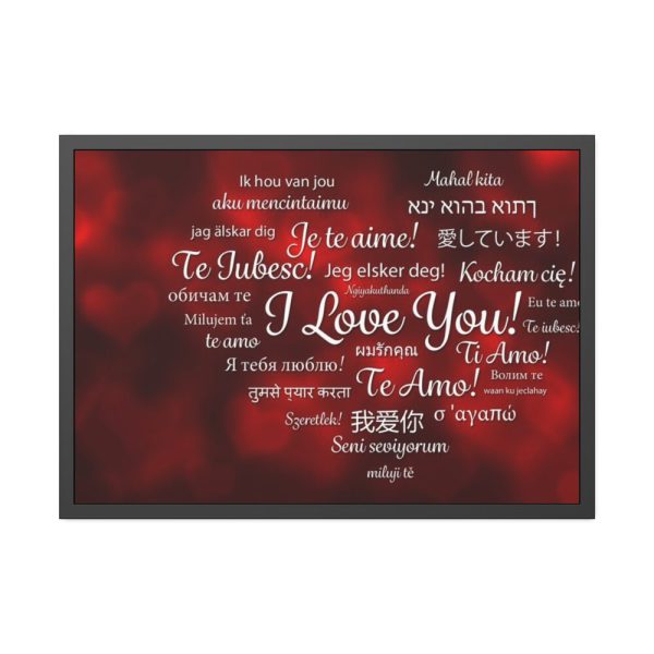 93855-601.jpg Love Languages Framed Poster