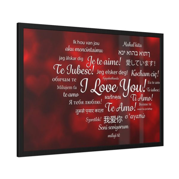 93855-602.jpg Love Languages Framed Poster