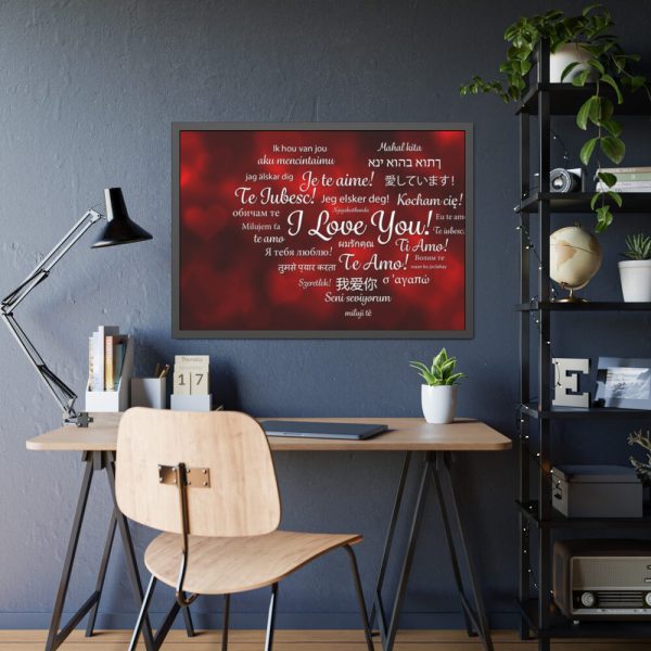 93855-603.jpg Love Languages Framed Poster