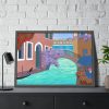 93855-616.jpg Channel Houses Italy Venice Framed Poster
